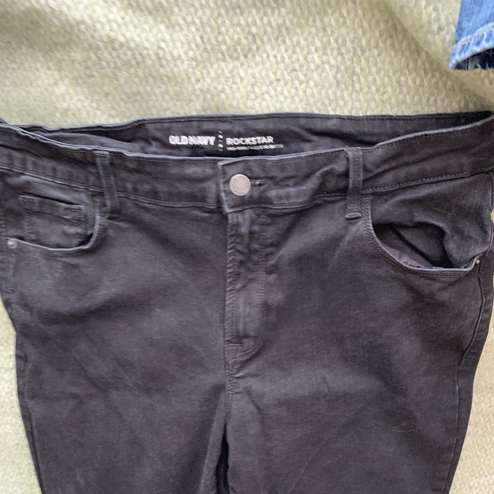 Old Navy BLACK Rockstar Skinny Jeans Size 16